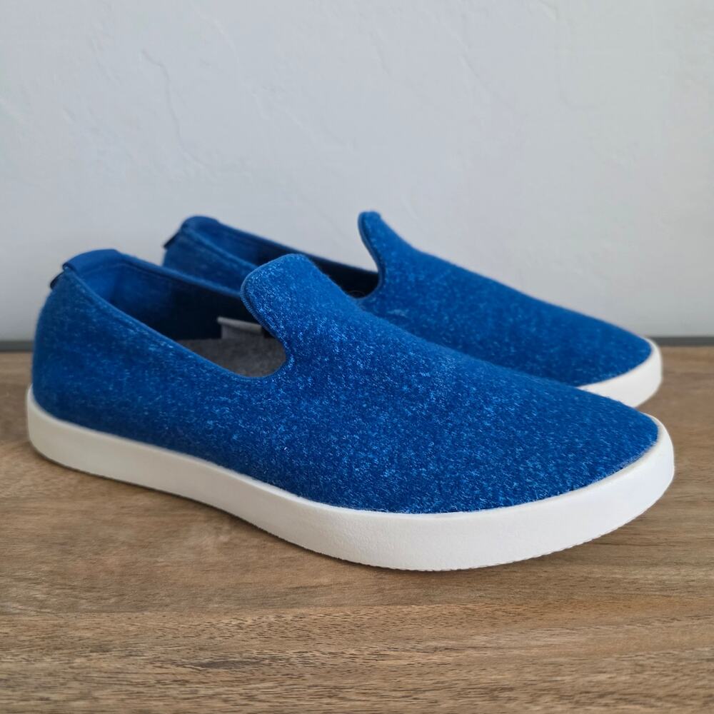 Allbirds Wool Loungers Womens 5 Blue Merino Wool Slip On Sneakers Comfort Shoes